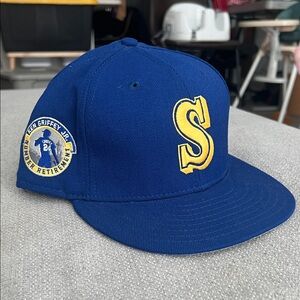 New Era Seattle Mariners SnapBack Blue and Yellow Hat